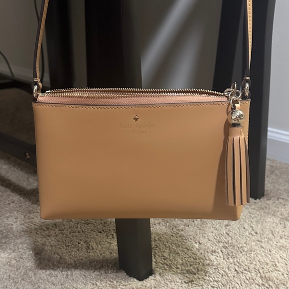 kate spade Handbags - kate spade Tan Leather Crossbody with Tassel Charm